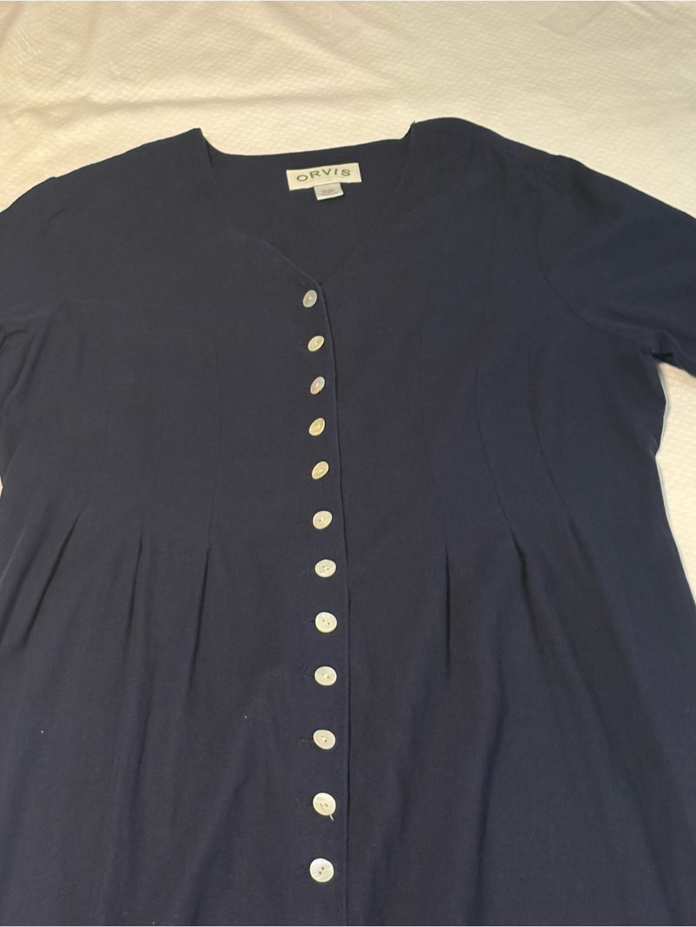 Vintage Lauren Ralph Lauren Silk Dress Black Size 4P - Picture 4 of 7